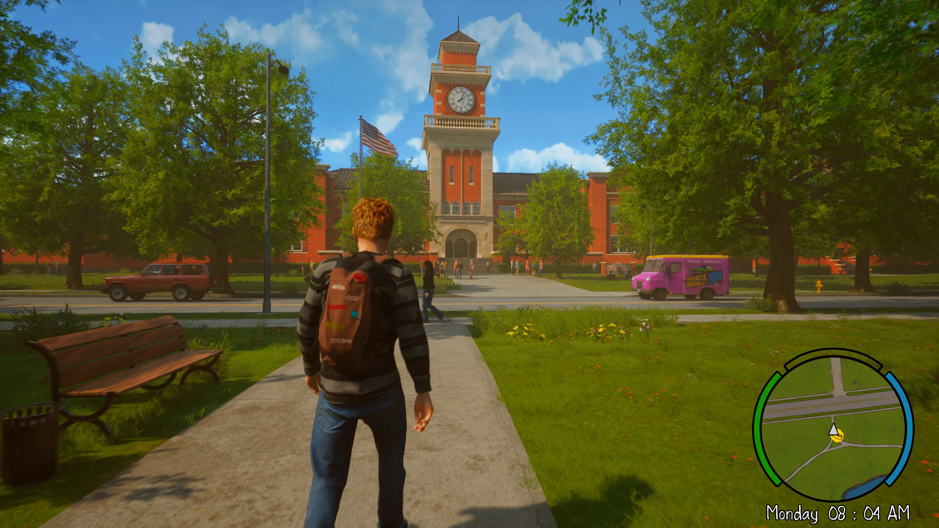 Official Agefield High screenshot showing the school hallway